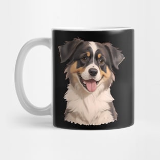 Dreamy Gaze of the Australian Shepherd Mug